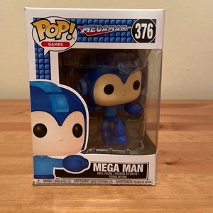 Funko Pop! MEGA MAN #376 Games Jumping Mega Man Vinyl Figure VAULTED.